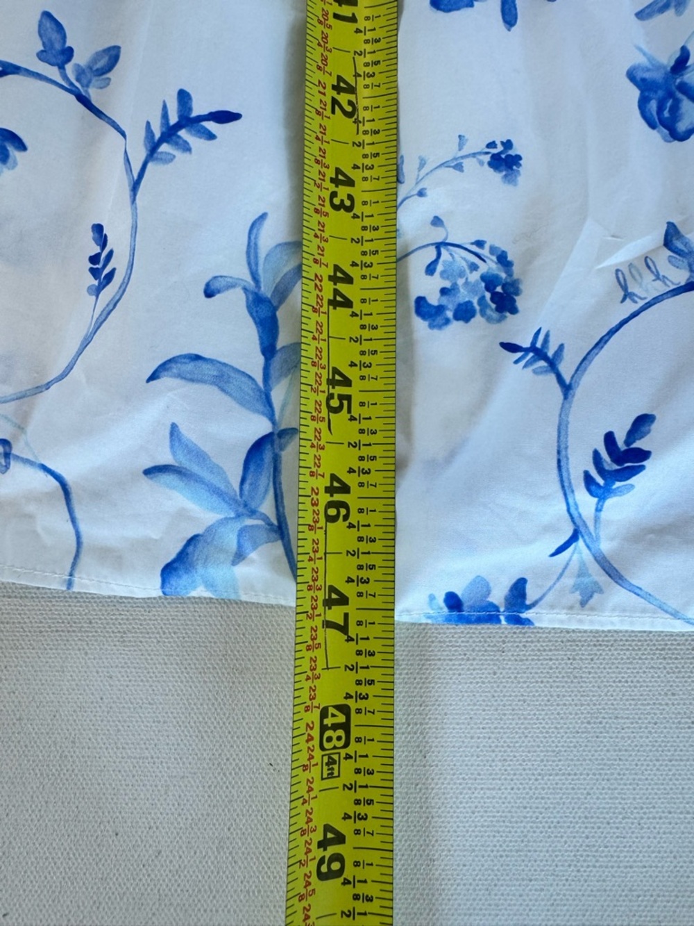 Hill House The Ellie Nap Dress Women’s L Blue Botanical Floral Midi Smocked - Picture 11 of 12